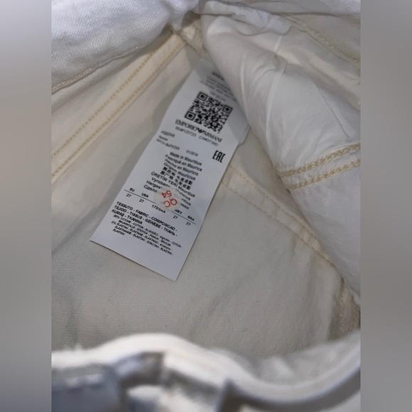 👖NWT! Emporio Armani White Jeans - Picture 10 of 10